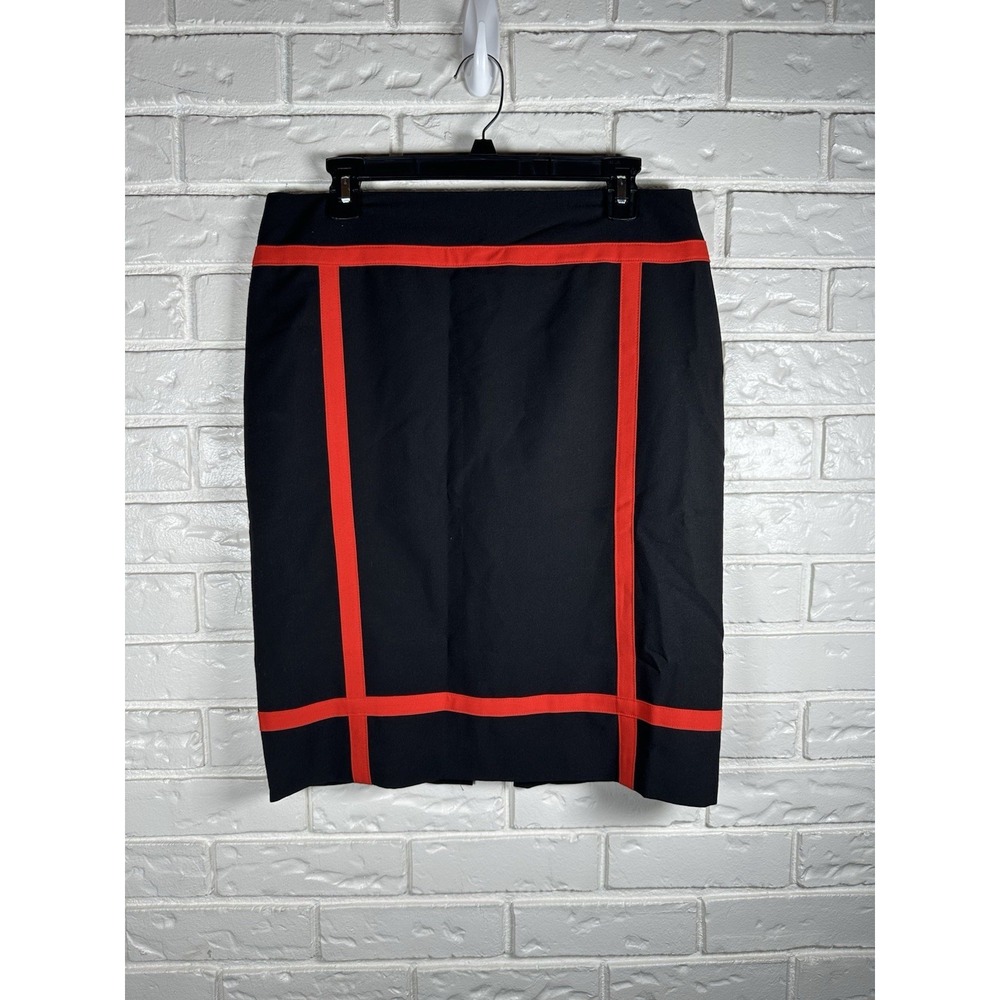 Worthington Size 12 Y2K Mall Goth Pencil Skirt Black Red Avril Lavigne Vibes